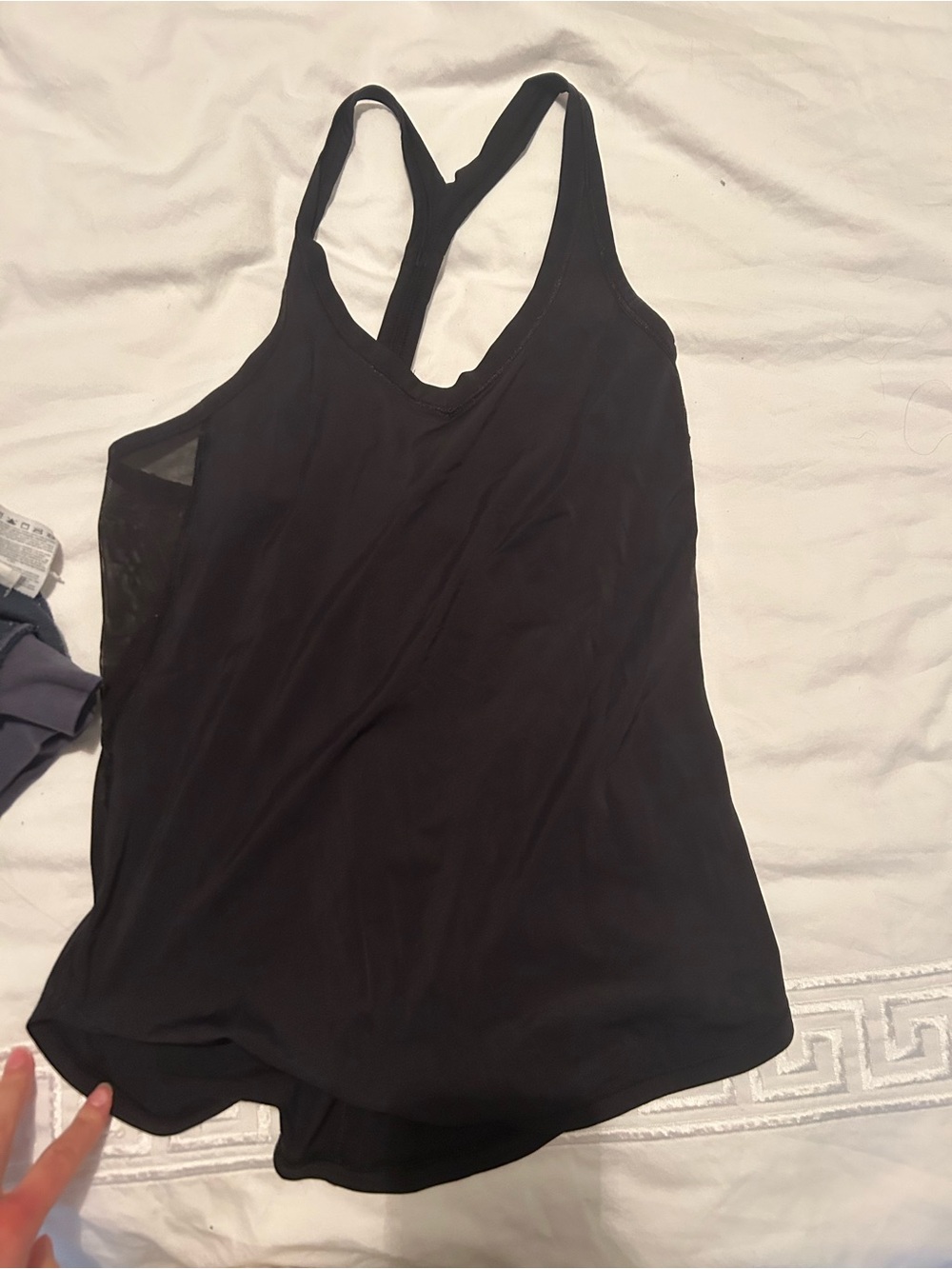 lululemon athletica Black Racerback Tank Top